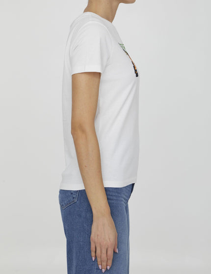 Kenzo Embroidered White T-shirt - Ellie Belle