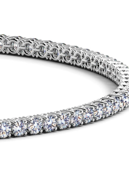 Lab Grown Round Diamond Tennis Bracelet in 14k White Gold (2 cctw F/G VS2/SI1) - Ellie Belle