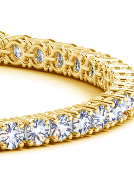 Lab Grown Round Diamond Tennis Bracelet in 14k Yellow Gold (10 cctw F/G VS2/SI1) - Ellie Belle