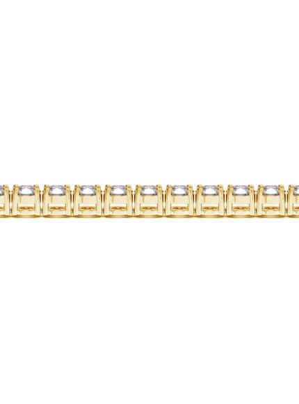 Lab Grown Round Diamond Tennis Bracelet in 14k Yellow Gold (10 cctw F/G VS2/SI1) - Ellie Belle