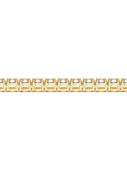 Lab Grown Round Diamond Tennis Bracelet in 14k Yellow Gold (7 cctw F/G VS2/SI1) - Ellie Belle