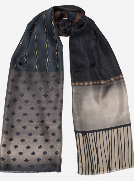 Elizabetta Atri Large Silk Scarf in Plum