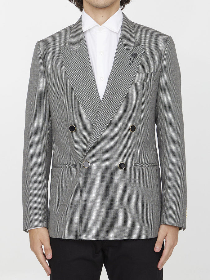 Lardini Double-breasted Wool Jacket