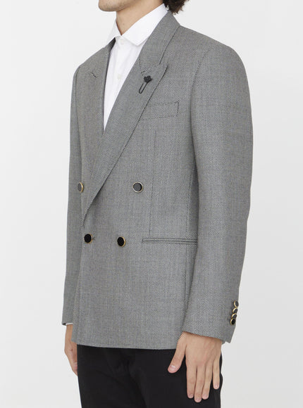 Lardini Double-breasted Wool Jacket - Ellie Belle