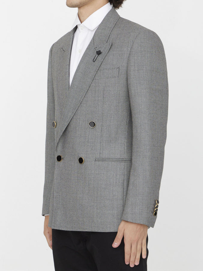Lardini Double-breasted Wool Jacket