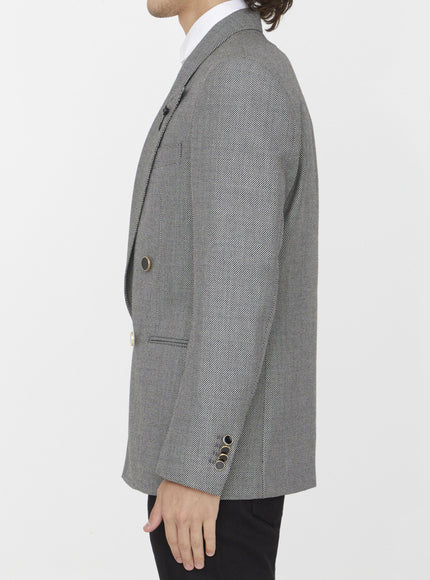 Lardini Double-breasted Wool Jacket - Ellie Belle