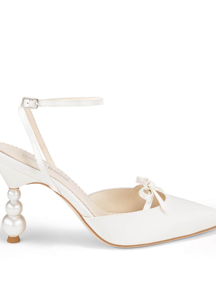 Bella Belle Lumi Ivory Pearl Heel Bridal Pumps