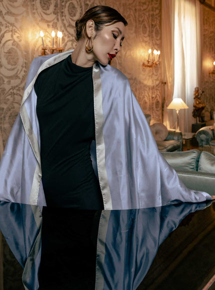 Elizabetta Fortuna Silk Shawl - Sky Blue