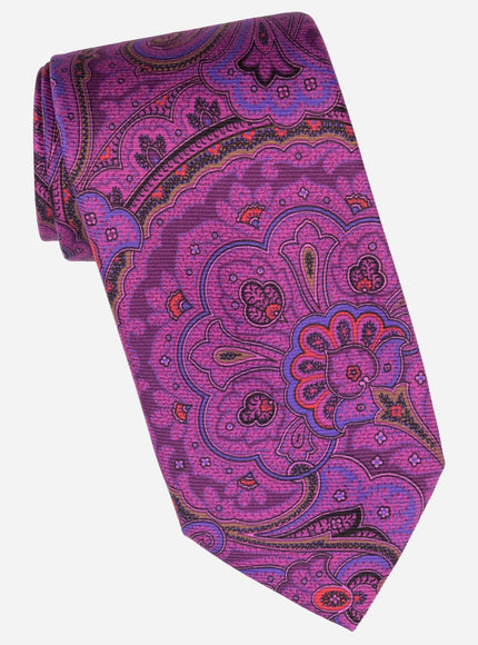 Elizabetta Cosimo Printed Madder Silk Tie