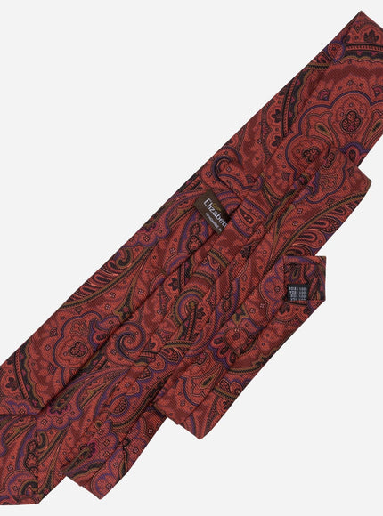 Elizabetta Cosimo Printed Madder Silk Tie