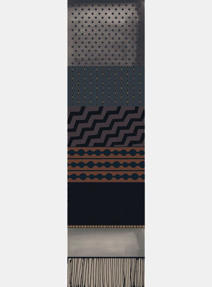 Elizabetta Atri Large Silk Scarf in Plum