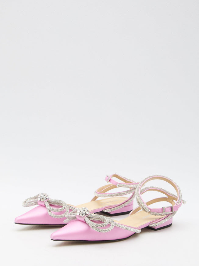 Mach & Mach Double Bow Ballerinas - Ellie Belle