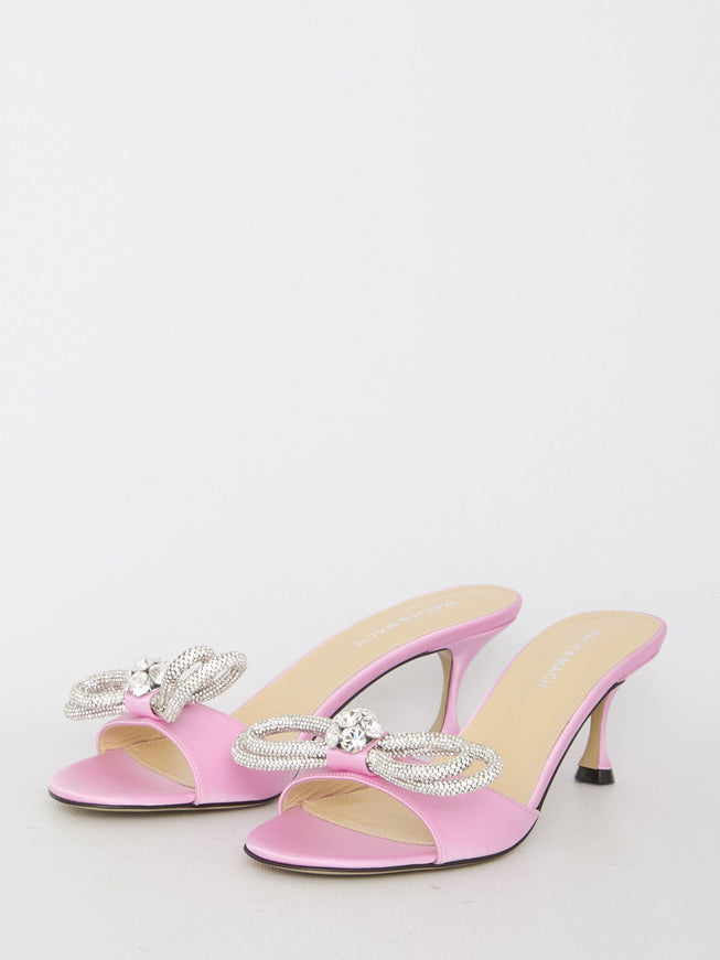 Mach & Mach Double Bow Mules - Ellie Belle