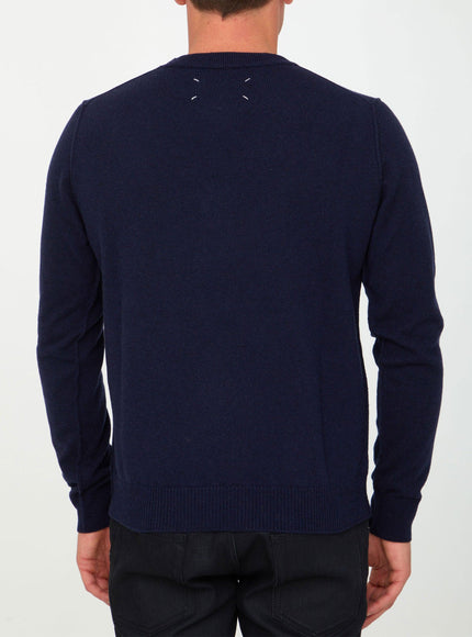 Maison Margiela Blue Cashmere Jumper - Ellie Belle