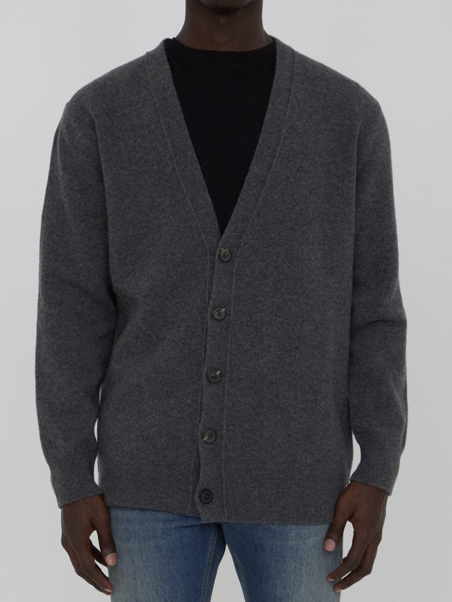 Maison Margiela Gray Y-Neck Cardigan - Ellie Belle