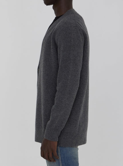 Maison Margiela Gray Y-Neck Cardigan - Ellie Belle