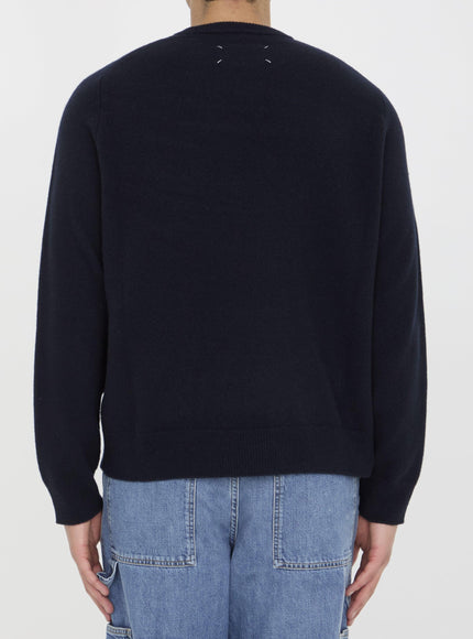 Maison Margiela Wool Jumper in Black - Ellie Belle