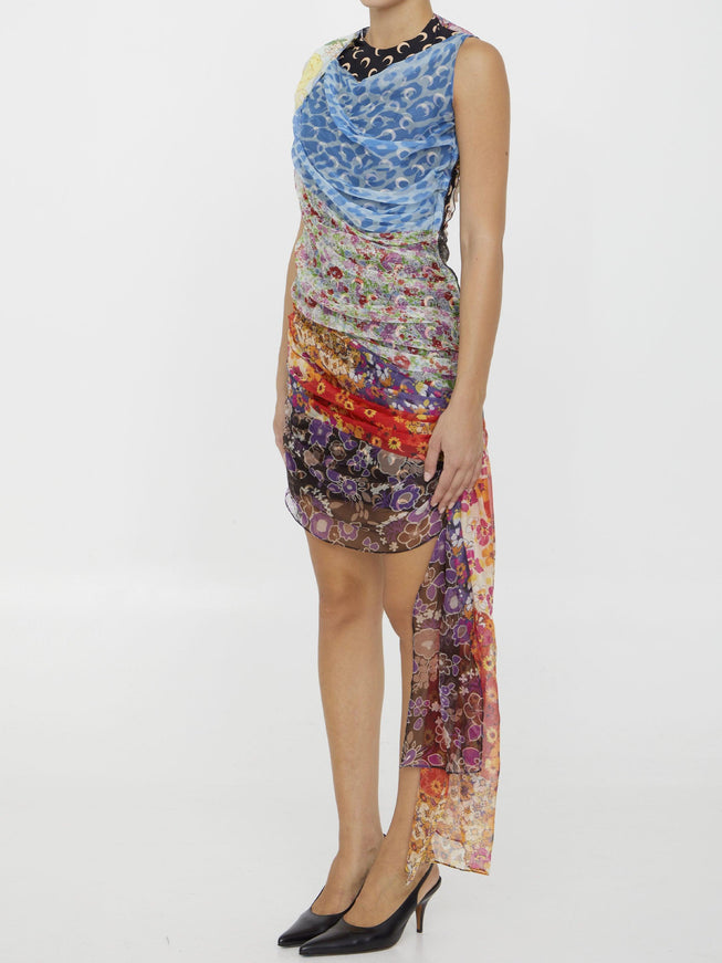 Marine Serre Regenerated Scarves Dress - Ellie Belle