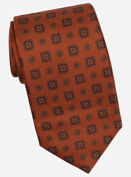 Elizabetta Bertone Printed Madder Silk Tie