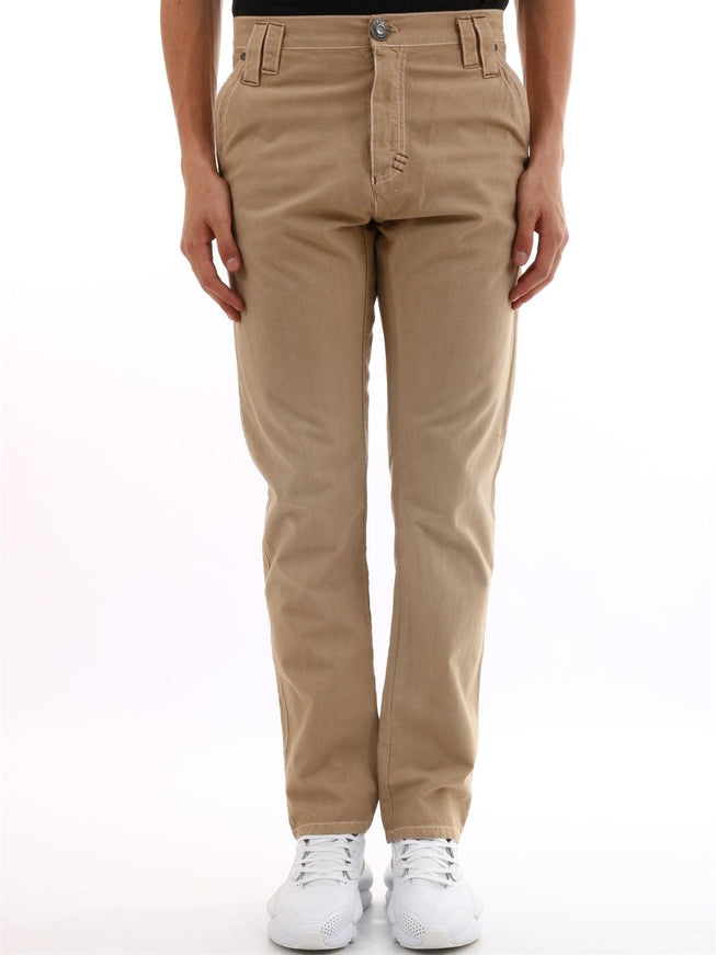 Memine Beige Cotton Trousers - Ellie Belle