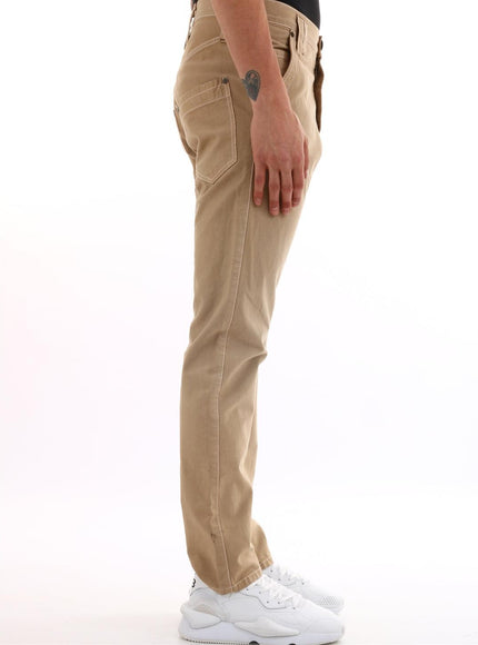 Memine Beige Cotton Trousers - Ellie Belle