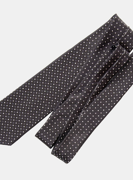 Elizabetta Barbera Silk Jacquard Tie in Black