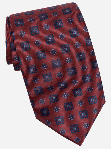 Elizabetta Bertone Printed Madder Silk Tie