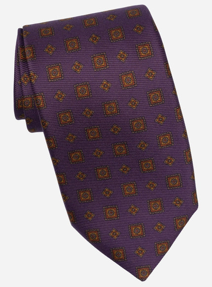Elizabetta Bertone Printed Madder Silk Tie
