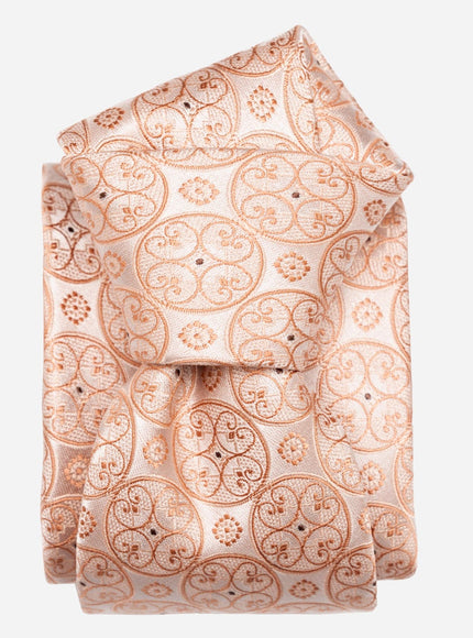 Elizabetta Palladio Silk Jacquard Tie Blush Pink