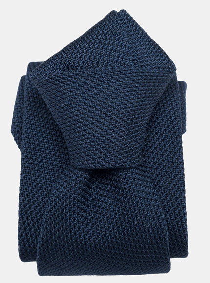 Elizabetta Foresta Silk Grenadine Tie - Navy
