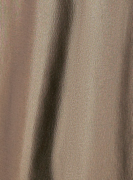 Anne Barge Sterling Metallic Draped Strapless Gown