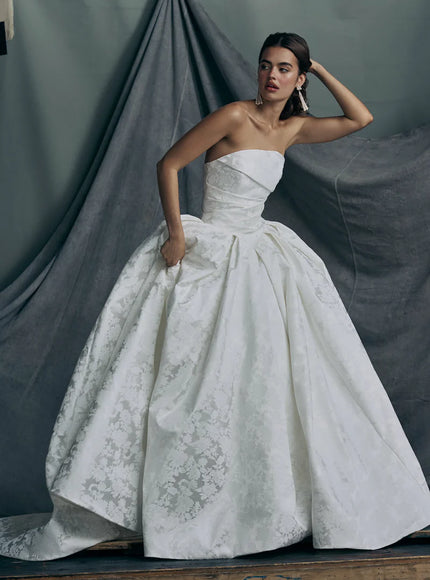 Anne Barge Monarch Satin Strapless Wedding Gown
