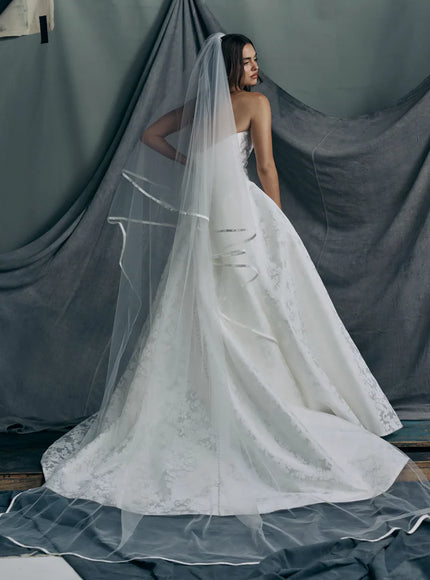 Anne Barge Monarch Satin Strapless Wedding Gown