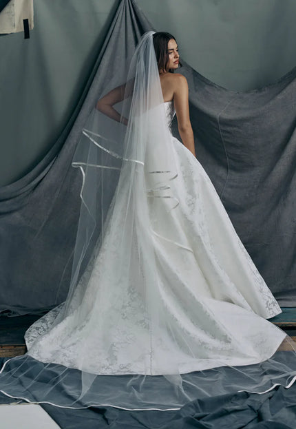 Anne Barge Monarch Satin Strapless Wedding Gown