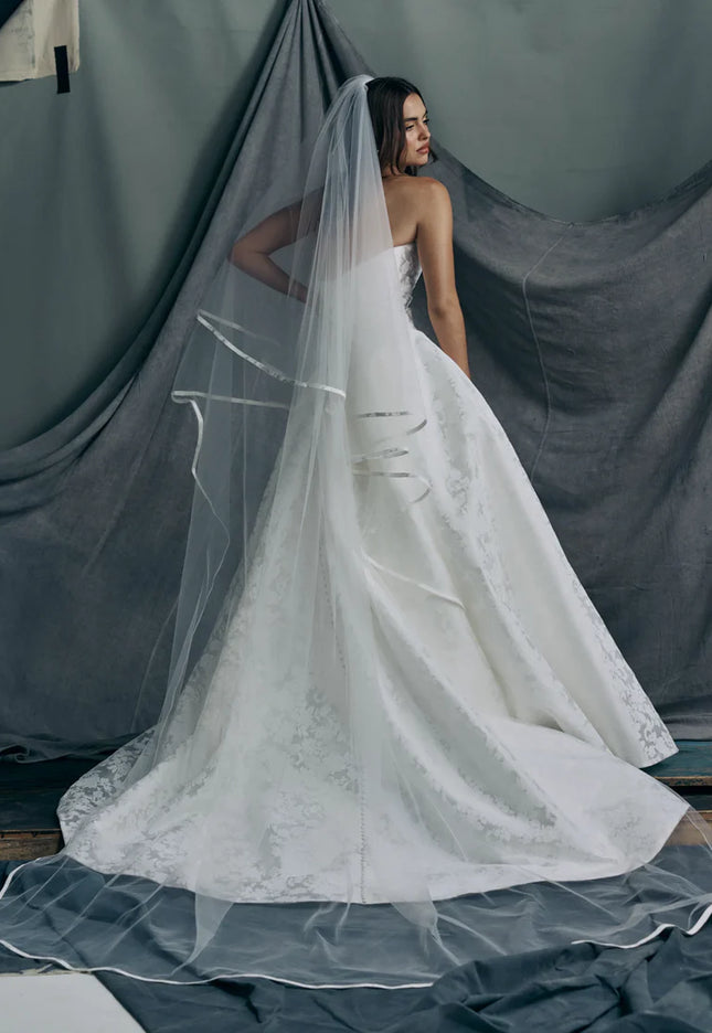 Anne Barge Monarch Satin Strapless Wedding Gown