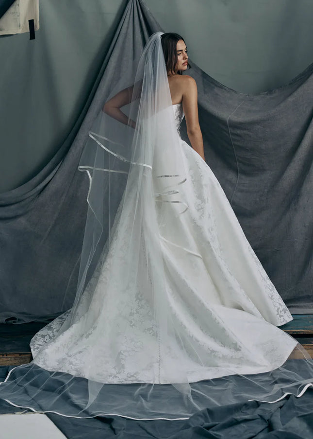 Anne Barge Monarch Satin Strapless Wedding Gown
