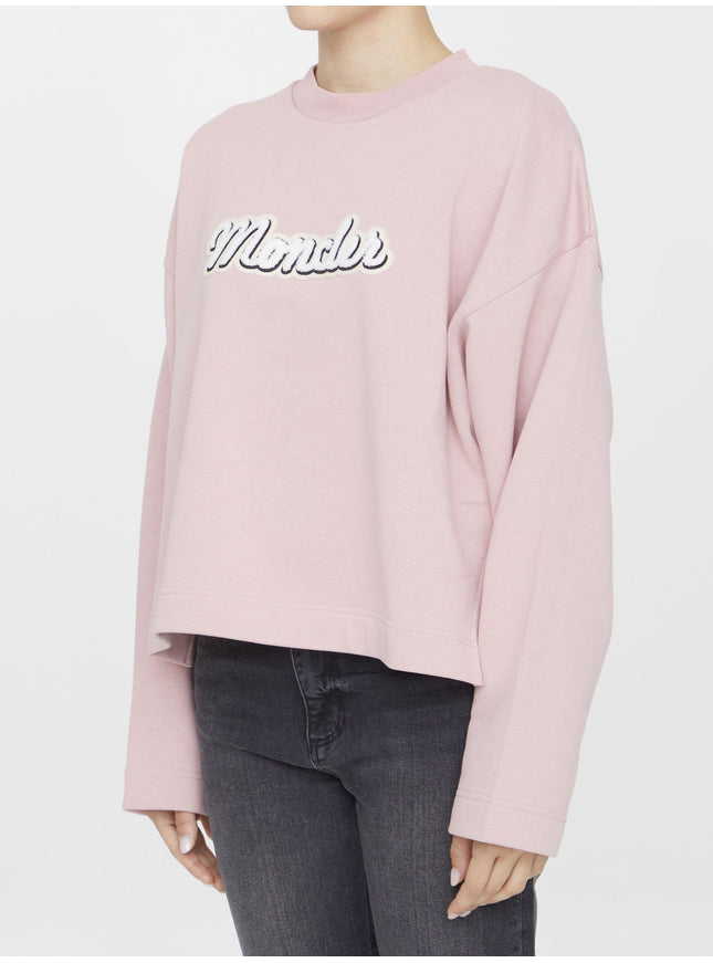 Moncler Cotton Sweatshirt With Logo - Ellie Belle