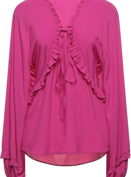 N°21 Womens Long Sleeves Fuchsia Top - Ellie Belle