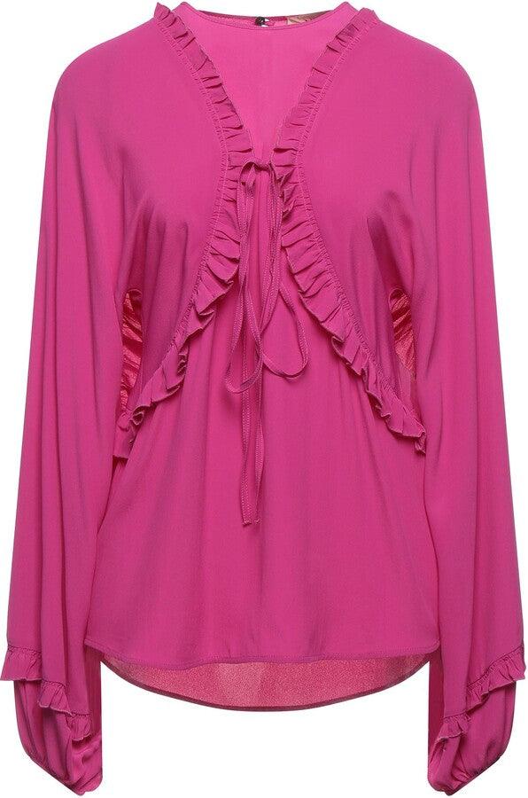 N°21 Womens Long Sleeves Fuchsia Top