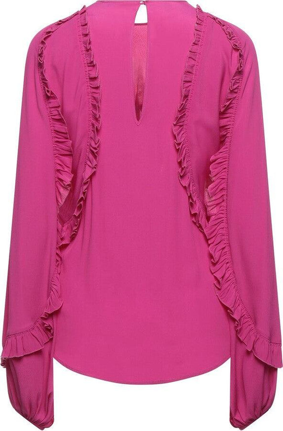 N°21 Womens Long Sleeves Fuchsia Top - Ellie Belle