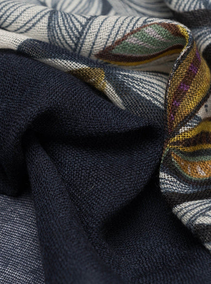 Elizabetta Bosco Wool Scarf - Navy