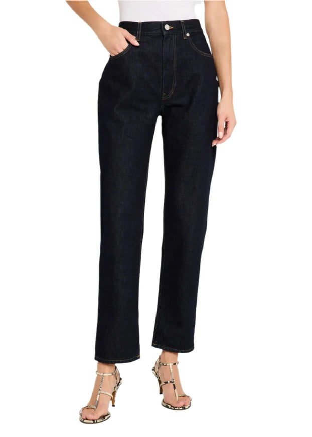 Loulou Studio Wular Straight-Leg Ankle Denim Pants