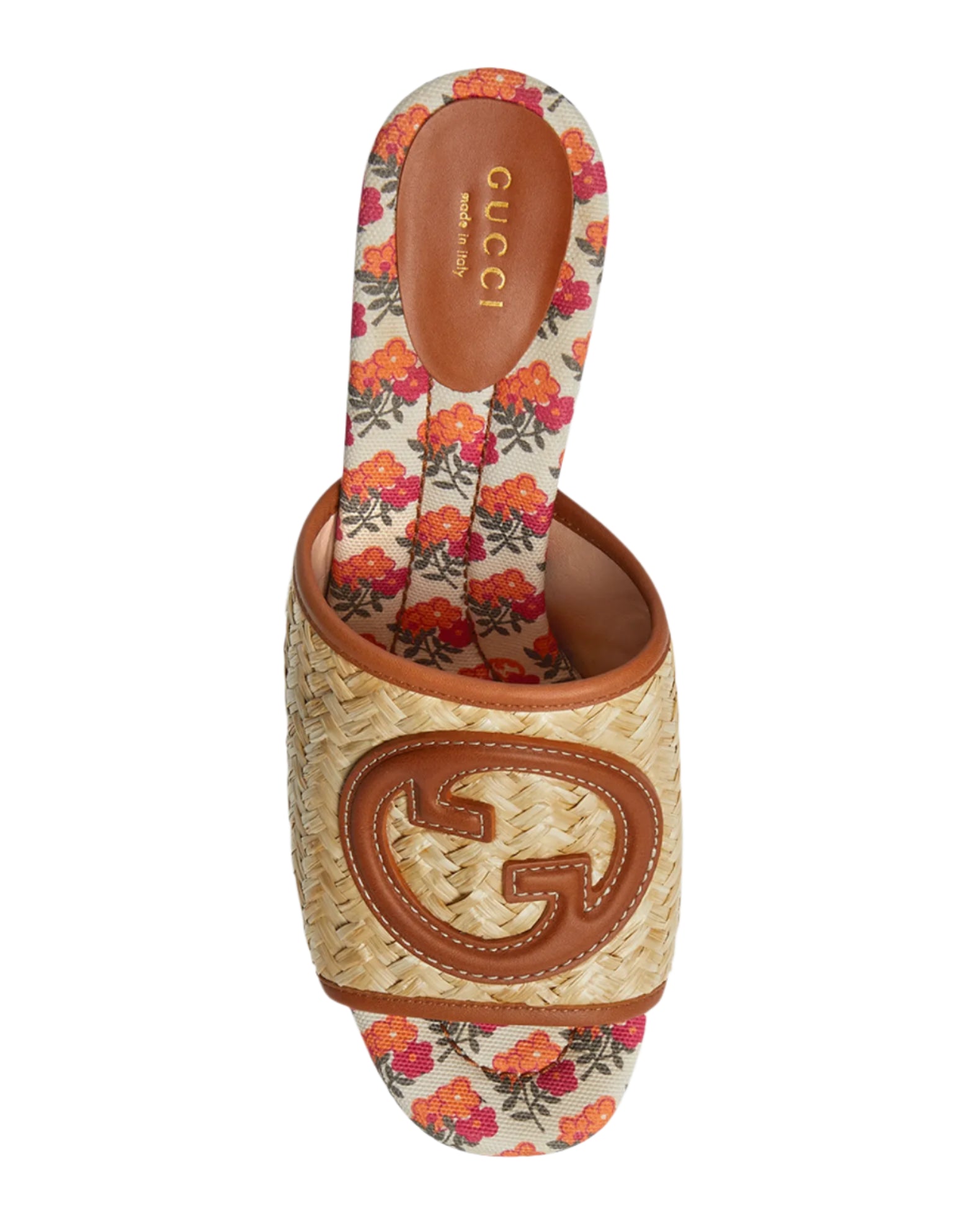 Gucci Mabel Interlocking G Raffia Sandals Ellie Belle