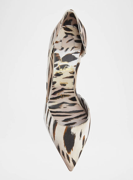 Christian Louboutin Iriza Animal Half-d'Orsay Red Sole Pumps