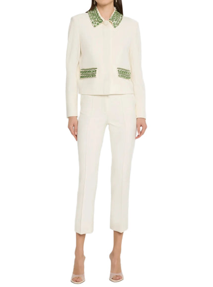 Veronica Beard Imogen Embellished Cropped Jacket