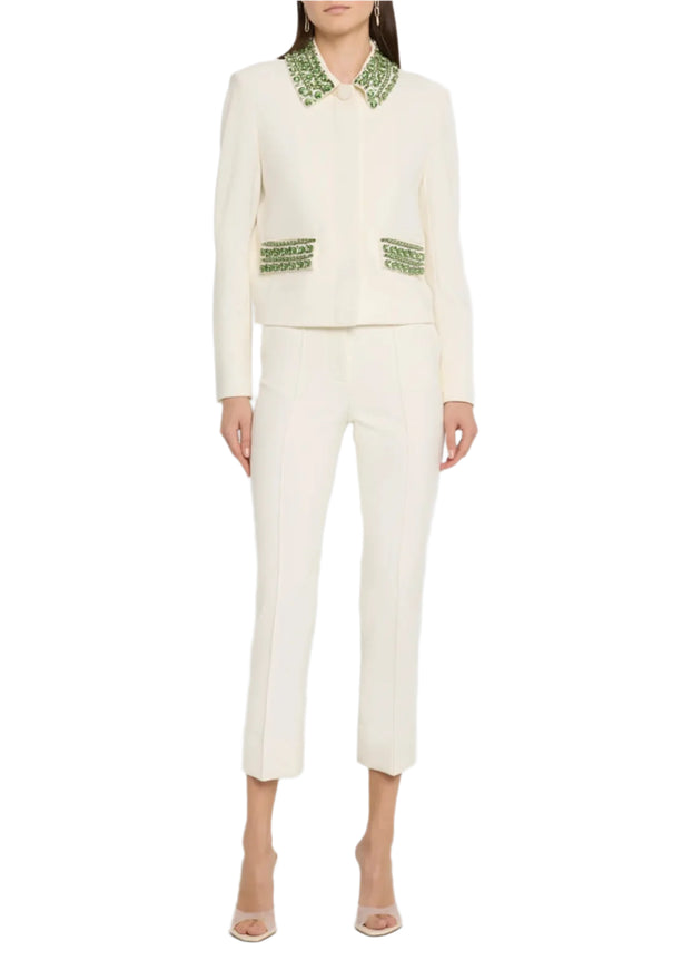 Veronica Beard Imogen Embellished Cropped Jacket