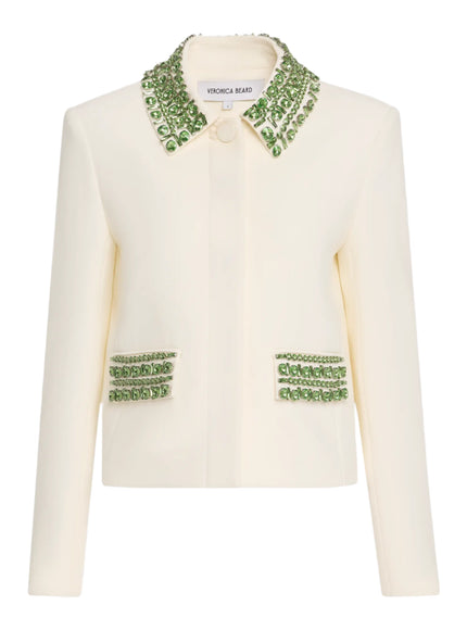 Veronica Beard Imogen Embellished Cropped Jacket