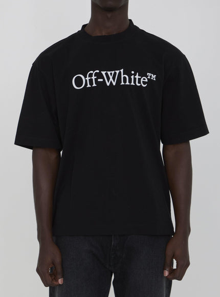 Off White Big Bookish Skate Cotton T-shirt - Ellie Belle