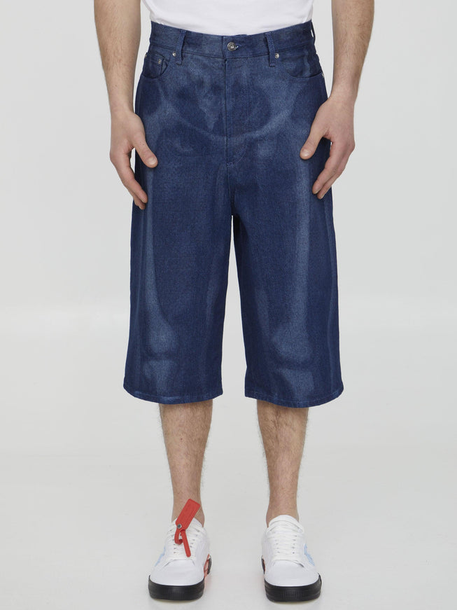 Off White Body Scan Bermuda Shorts