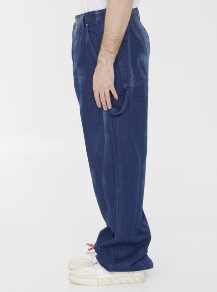 Off White Body Scan Oversized Jeans - Ellie Belle